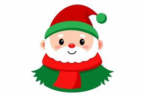 Adorable Santa Claus Graphics for Holiday Design Projects Ideal for Greeting Cards, Logos, Illustrations, Gift Tags, and Unique Seasonal Branding to Bring Festive Joy and Cheer to Your Creations vector