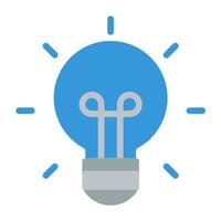 a light bulb with a wire coming out of it vector