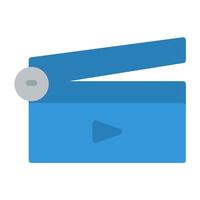 a blue player icon on a white background vector