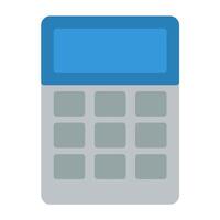 a calculator icon on a white background vector