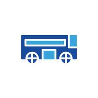 bus icon illustration on white background vector