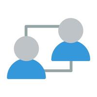 two people are standing in front of a white background vector