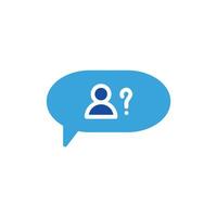 question mark icon on white background vector