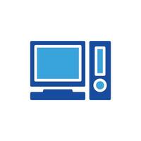 computer icon illustration on white background vector