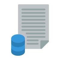 a document and a file icon vector