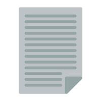a paper document icon on a white background vector