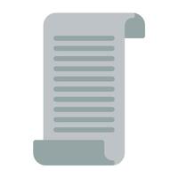 a scroll with a line of text on it vector