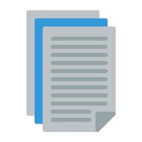 a document with a blue line on it vector