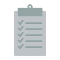 a clipboard with check marks on it vector