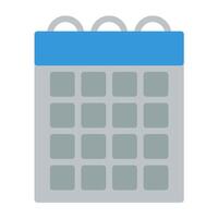 a calendar icon on a white background vector