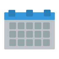 a calendar icon on a white background vector