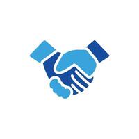 handshake icon logo design concept illustration vector