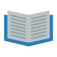an open book icon on a white background vector