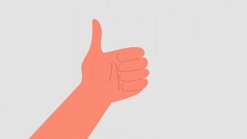 Animated Happy Lefthanders Day illustration flat design video