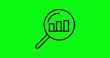 data analytics animated icon good for asset video