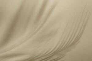 Natural palm leaves shadow on beige paper background. Abstract neutral tropical backdrop. Soft light photo