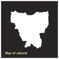 Map of Jakarta vector