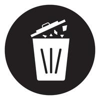 trash can icon design vector