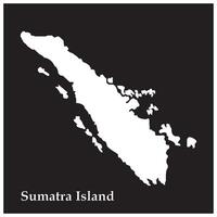 Map of Sumatra Island vector