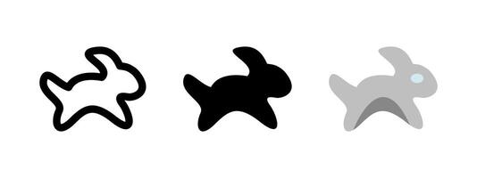 Rabbit icon. Bunny illustration. Hare pictogram. Fast speed symbol. Quick concept. Cute easter bunny rabbit pictogram. vector