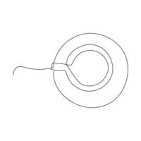 Continuous line art of a cup of tea. vector