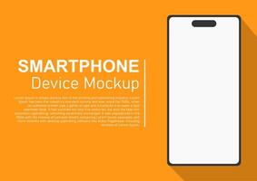 Smart Phone Mockup for Presentation and Infographic Flat Design vector