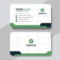 Modern creative business card or visiting card design template vector