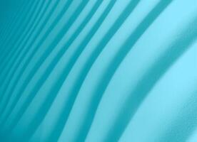 Beautiful striped bring blue background. Abstract cyan backdrop with shadow and light alternating pattern. photo