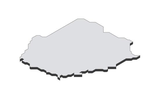 Map of the Poland in simple isometric form. Illustration of isometric map of the country. vector