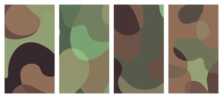 Abstract wavy set background. vector