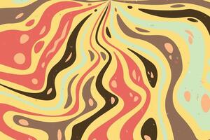Abstract psychedelic groovy background. . vector