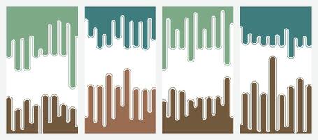 Abstract modern template set background. vector
