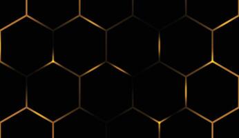 Dark hexagonal with bright background. vector