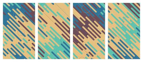 Abstract modern template set background. vector