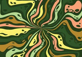 Abstract psychedelic groovy background. . vector