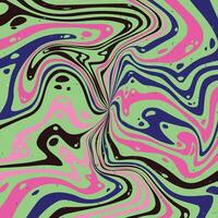 Abstract psychedelic groovy background. . vector