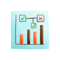 Hand drawn cartoon statistical graph, used for various graphic works, statistic graph, cute cartoon statistic graph, chart png