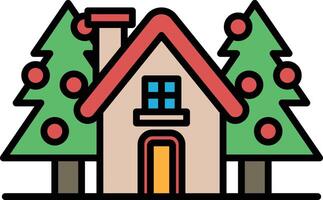 A house with a chimney and a window vector