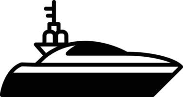 boat with a white stripe on the side vector