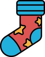 sock with a white stripe vector