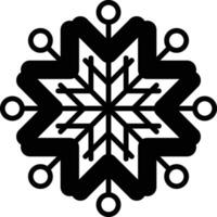 A snowflake with a background vector