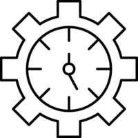 Time Management Icon Design For Personal and Commerial Use vector