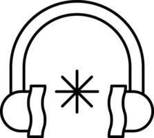 Earmuffs Icon Design For Personal and Commerial Use vector