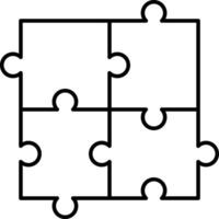 Puzzle Icon Design For Personal and Commerial Use vector