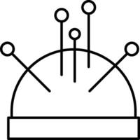 Pin Cushion Icon Design For Personal and Commerial Use vector