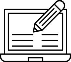 Content Writing Icon Design For Personal and Commerial Use vector