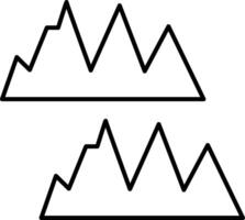Mountains Icon Design For Personal and Commerial Use vector