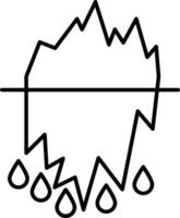 Iceberg Icon Design For Personal and Commerial Use vector
