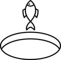 Ice Fishing Icon Design For Personal and Commerial Use vector