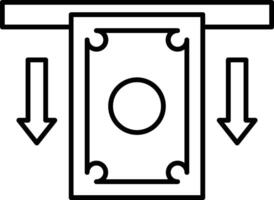 Cash Withdrawal Icon Design For Personal and Commerial Use vector